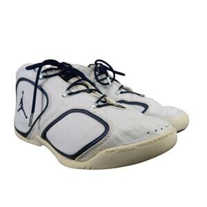 Jordan Nike Air Shoes Mens 15 Sneaker Team Deuce Trey White Navy Basketball 2003